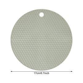 yueton 2PCS Silicone Trivet Mats Anti Scalding Pot Mat Insulated Honeycomb Dining Mat Honeycomb Heat Resistant Pot Pad Non Slip Dining Mat for Kitchen Pot Mat Cup Mat Multipurpose Hot Dish Mat