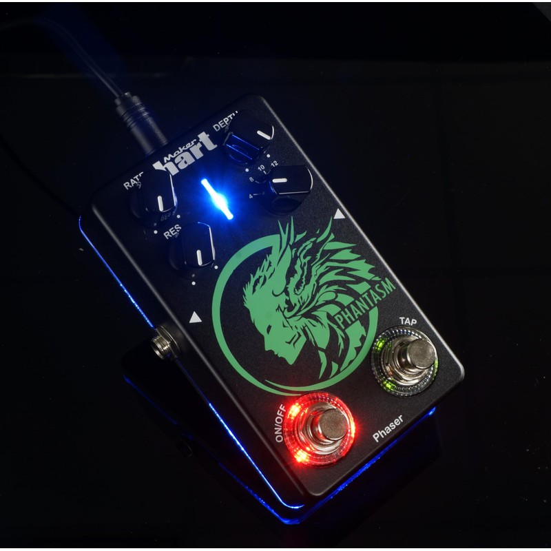Maker hart PHANTASM/PHASER Phaser Pedal with TAP TEMPO – Dynamic