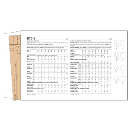 Butterick B7018R5 Misses' Vintage 1950's Vest or Waistcoat Sewing Pattern Packet, Design Code B7018, Sizes 14-16-18-20-22