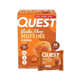 Quest Bake Shop 10g Protein Muffins, Pumpkin, 2.01 oz., 10 pk.
