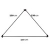 Gloop Women's Scarf XXL Knitted Triangle Scarf Cotton Triangular Scarf
