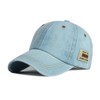 [S.T.S.G] キャップ 帽子 デニム ロゴ デニムキャップ フリーサイズ アウトドア カジュアル 紫外線