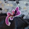 MoonlightJadeArt STKR069- PINK & BLACK LIZARD Sticker Psychedelic Lizards Reptile