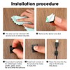 Eboot 100 Pieces Adhesive Cable Wire Clips Strong Cord Clips