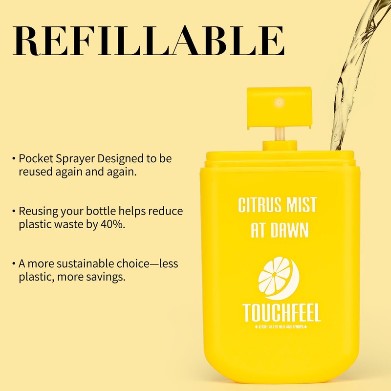 TOUCHFEEL Power Mist Hand Sanitizer Spray, Scented Hydrating Hand Sanitizers