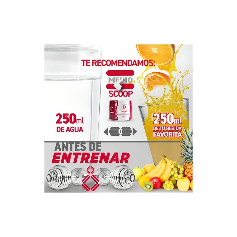 Beta Alanina Suplemento 200g, Hércules Sin Sabor, 100 Servs. Sabor