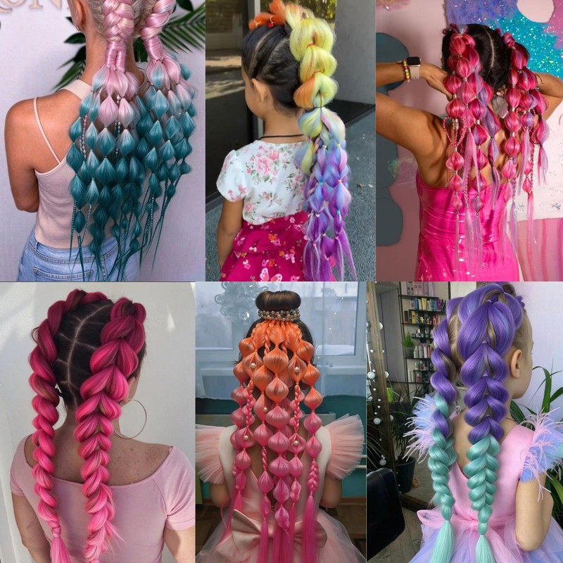 Ombre Hair Extensions Ponytail 26 Inch Hair Extension for Braiding
