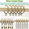 LEPEVNEY Bronze Metal Curtain Rings 55mm Inner Dia Drapery Ring