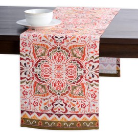 Maison d' Hermine Damask 100% Cotton Table Runner for Party | Dinner | Holidays | Kitchen | Thanksgiving / Christmas (50cm x 150cm)