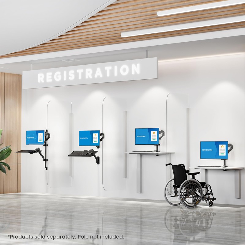 Mount-It! Single Monitor Wall Mount, Computer Monitor Wall Mount Monitor