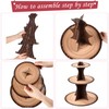 Kritkin Cupcake Stand, Woodland Baby Shower Decorations Wood Birthday Party