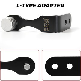 GGUFAY Universal Binoculars Tripod Adapter L Mount Metal Tripod Mounting Adapter 50mm with 1/4" Connector for Binoculars, Telescoping Cameras