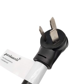 Parkworld 61056 NEMA 10-50 Range Splitter Cord, 6 Gauge 240V Splitter Industrial Male Plug 10-50P to (2) 10-50R Female connectors, 6 AWG, 3 feet