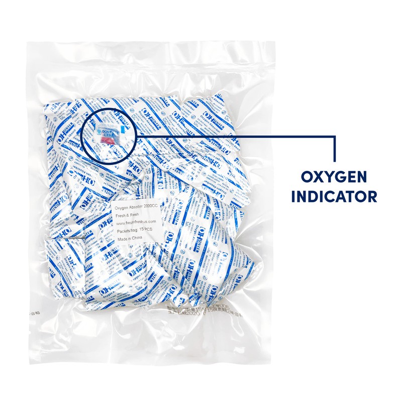 2000 CC [30 Packets] Premium Oxygen Absorbers for Food Storage,