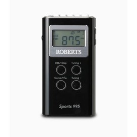 Roberts Sports 995 Personal FM/AM Radio - Black