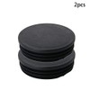 MroMax 2 x Round Plastic Pipe Plugs 90mm Diameter End