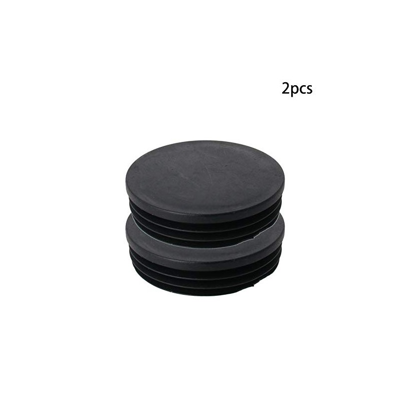 MroMax 2 x Round Plastic Pipe Plugs 90mm Diameter End