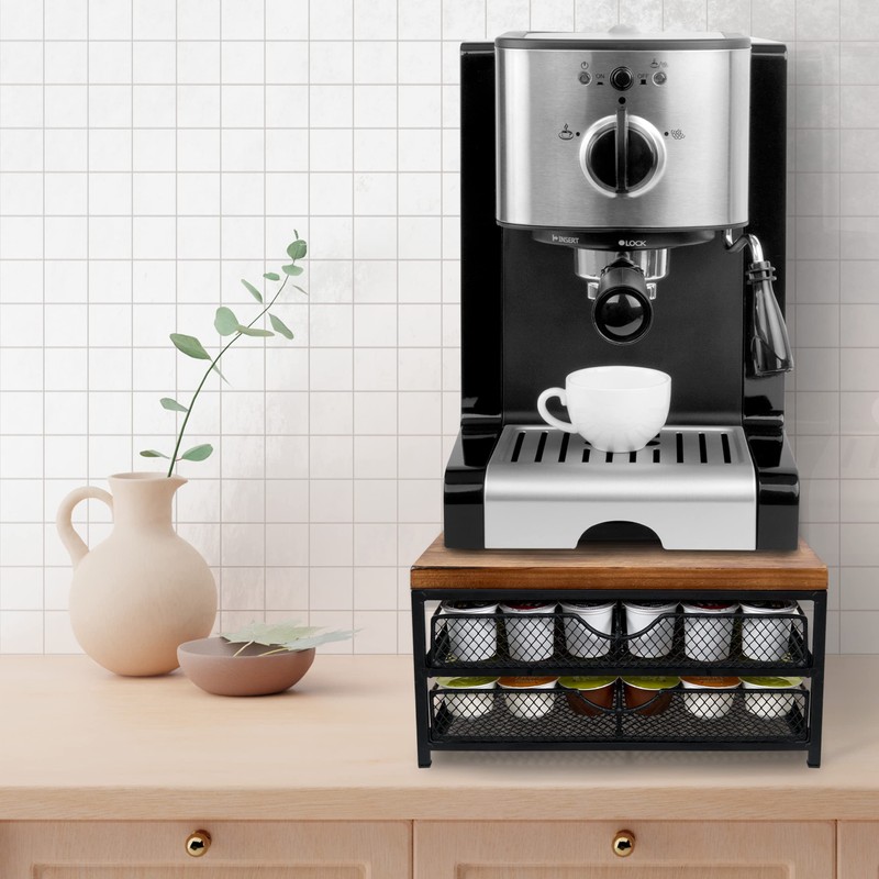 NHZ Coffee Pod Drawer Holder for K cup, 2-Tier Coffee