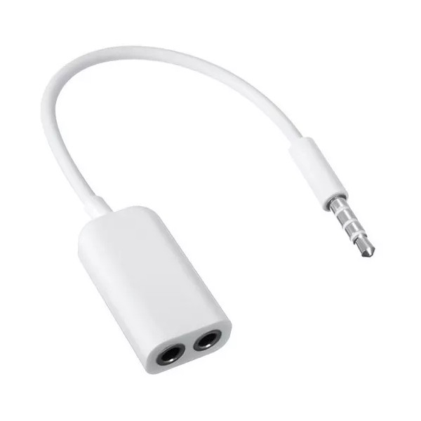 Mercader Digital Adaptador Splitter 3.5mm Audífonos Divisor Conector 2 Hembra