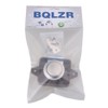 BQLZR 26mm Opening Hole Brown and Silver Keyless Push Button