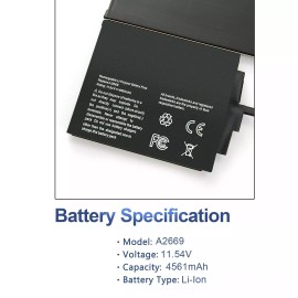For Apple New A2681 A2669 Battery For Apple MACBOOK AIR 13" M2 2022 661-26150 MLY13LL/A