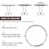 JaGely 2 Pack 14 Inch Lazy Susan Hardware Aluminum Alloy