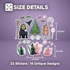 Wicked Stickers – 23-Piece Waterproof Vinyl Decal Pack with Iconic