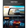 WOLFBOX G840S 12" 4K Mirror Dash Cam Backup Camera, 2K