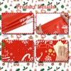Christmas Plastic Tablecloth 4 Pack
