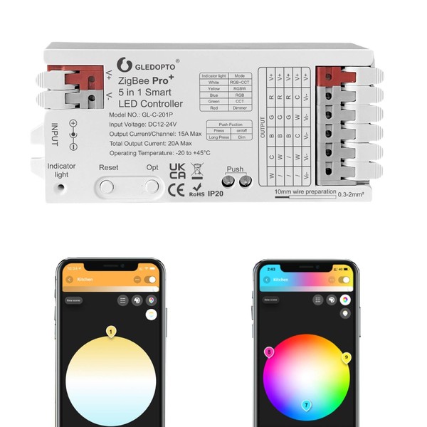 GLEDOPTO ZigBee 3.0 Pro+ 5 in 1/3 in 1 LED