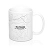 Hometown Bias Natchez, Mississippi MS Map Mug (11 oz)