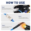 haisstronica Non Insulated Butt Connectors Kit, 50pcs Tinned Copper Uninsulated