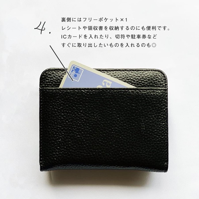 Giselle Women's Men's Bi-Fold Bifold Wallet, Mini Wallet, Thin, Cowhide