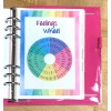 Handmade Feelings Emotions Wheel Tracker Two Sided Dashboard for use