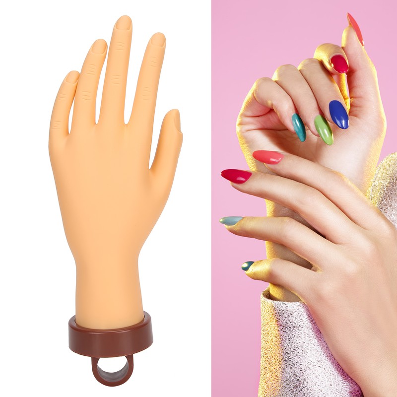 Nail Art Practice Hand Flexible Bendable Mannequin Hand Fake Hand