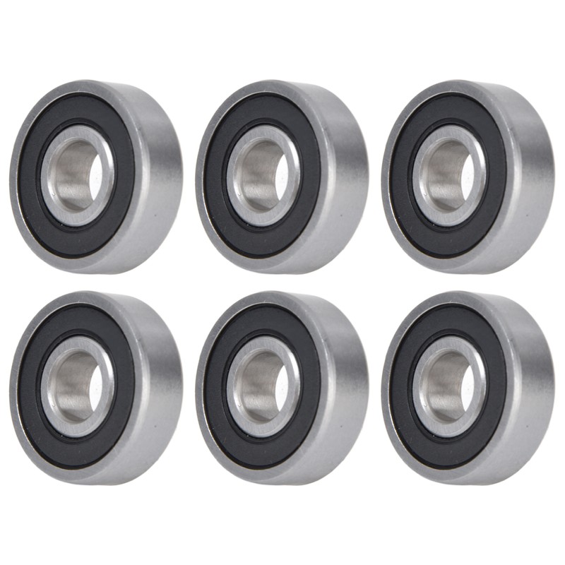 10Pcs Deep Groove Ball Bearing Rubber Seals Extra Light Series