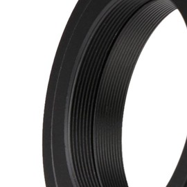 T-Ring Mount Lens Adapter T2 to EF T Mount Photography Accessory compatible with Canon SLR, M42 Thread, 0.75mm Pitch, Black