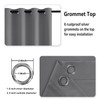DWCN Grey Blackout Curtains for Bedroom, 42 x 63 Inch