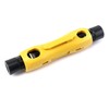 QWORK® Coax Wire Stripper Cable Cutter, Double Ended Coax Stripping