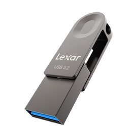 Lexar USB Flash Drive 3.2 128GB, Gen 1, USB C & USB A, Read Speed up to 100MB/s, Support OTG, Metal Storage for PC, Laptop, Car, TV, Smartphone Type C, Android