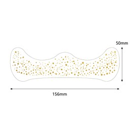 HAPPOW 12 Stück Glitter Freckles Tattoo, Gesichtstattoo Glitzer, Fake Freckles Tattoo, Party Make-up Dekoration Aufkleber, Wasserfest und Schweißfest, für Konzerte, Hochzeiten, Poolpartys(Gold）