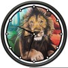 Split Lion Design Wall Clock | Precision Quartz Movement |