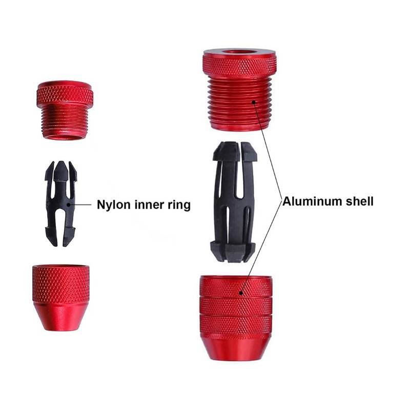 ZORZA 2Pcs Drill Depth Stop for Drill Bits Adjustable Drill