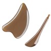 EXCEART Gua Sha 2Pcs Ox Horn Gua Sha Scraping Board