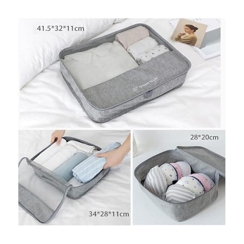 FIME. Compression Packing Cubes for Carry On Suitcases,7pcs a Set