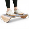 ERGO COLLECT Wood Foot Rest Under Desk, Ergonomic Rocking Footrest