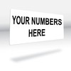 Consecutively Numbered Labels. Measure: 1.5" X 0.75" Paper Material (Various