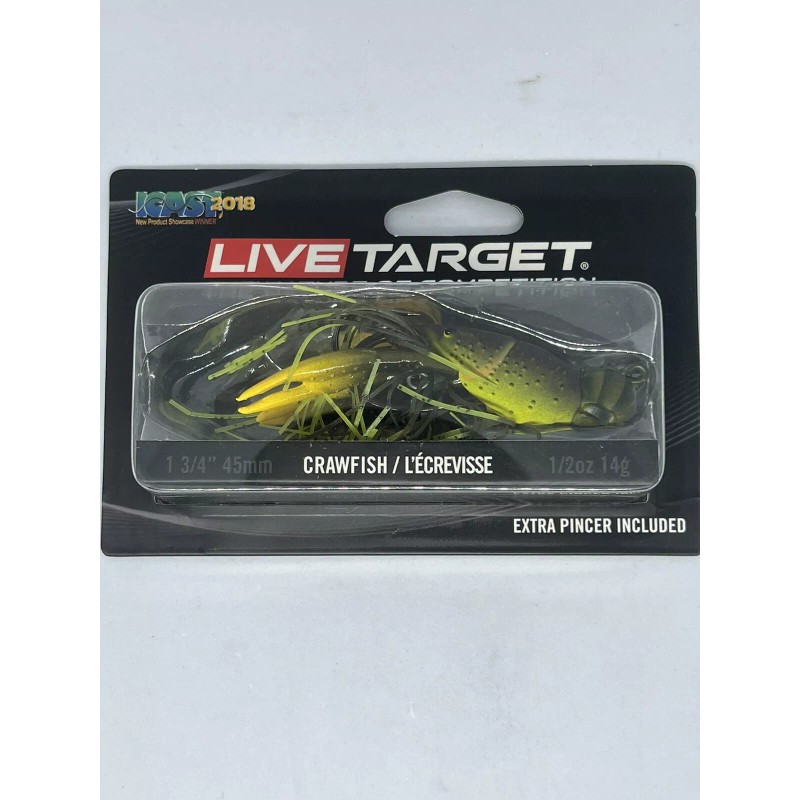 LiveTarget Hollow Body Crawfish Green Chartreuse 1/2 oz