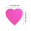 ONLYKXY 3 Pack Heart Shaped Transparent Sticky Notes 2.8X2.8in Waterproof