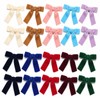 Velvet Ribbon Hair Bows 20pcs Bow Clips Accessories for Teen